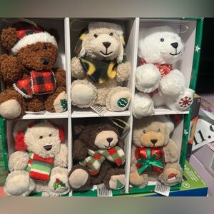 Lot of 13 Plush & Felt Christmas‎ Tree Ornaments MultiColored Various